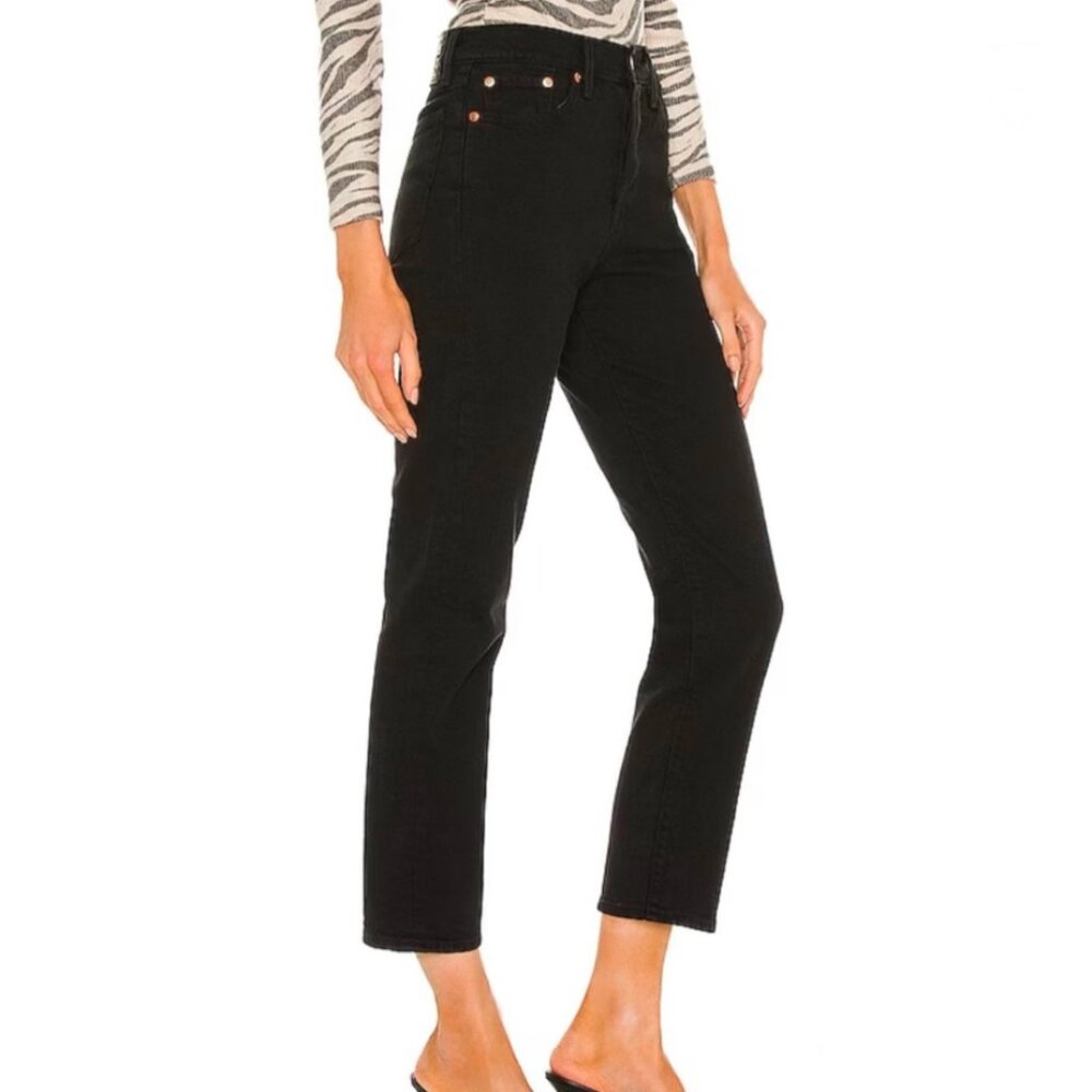 Levi’s Wedgie Straight-Leg Jeans - Black Sprout